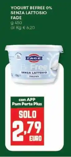 Panorama Yogurt befree 0% senza lattosio FAGE offerta