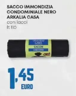 Panorama Sacco immondizia condominiale nero ARKALIA CASA offerta