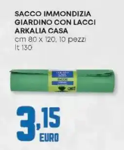 Panorama Sacco immondizia giardino con lacci ARKALIA CASA offerta
