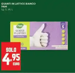 Panorama Guanti in lattice bianco PAM offerta