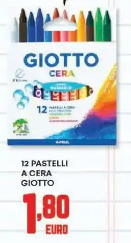 Panorama 12 pastelli a cera GIOTTO offerta