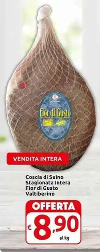 Carrefour Express Coscia di Suino Stagionata Intera Fior di Gusto Valtiberino offerta
