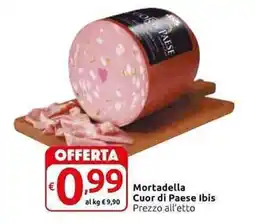 Carrefour Express Mortadella Cuor di Paese Ibis offerta
