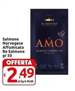 Carrefour Express Salmone Norvegese Affumicato Re Salmone offerta