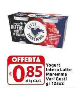 Carrefour Express Yogurt Intero Latte Maremma Vari Gusti offerta