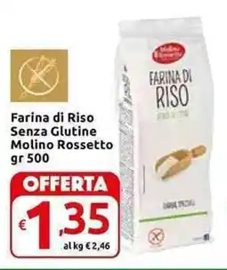 Carrefour Express Farina di Riso Senza Glutine Molino Rossetto offerta