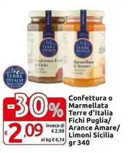 Carrefour Express Confettura o Marmellata Terre d'Italia Fichi Puglia/ invece di Arance Amare/ Limoni Sicilia offerta