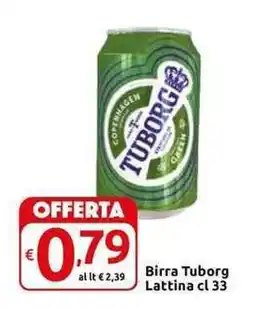 Carrefour Express Birra Tuborg Lattina offerta