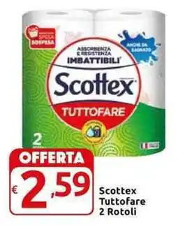 Carrefour Express Scottex Tuttofare 2 Rotoli offerta