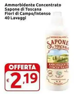 Carrefour Express Ammorbidente Concentrato Sapone di Toscana Fiori di Campo/Intenso 40 Lavaggi offerta