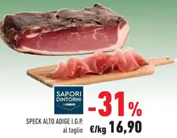Conad Superstore Speck alto adige i.g.p. al taglio offerta