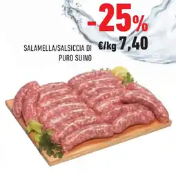 Conad Superstore Salamella/salsiccia di puro suino offerta