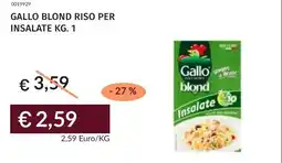Prezzemolo e Vitale Gallo blond riso per insalate offerta