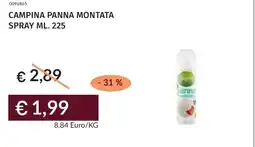 Prezzemolo e Vitale Campina panna montata spray offerta