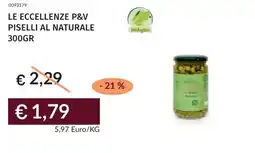 Prezzemolo e Vitale Le eccellenze p&v piselli al naturale offerta