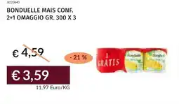 Prezzemolo e Vitale Bonduelle mais conf. 2+1 omaggio offerta