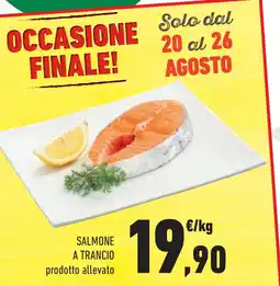 Conad Superstore Salmone a trancio prodotto allevato offerta