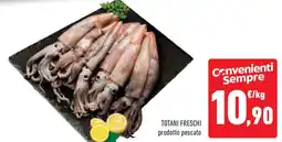 Conad Superstore Totani freschi prodotto pescato offerta