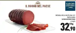 Conad Superstore Bresaola della valtellina i.g.p. punta d'anca SAPORI&DINTORNI CONAD al taglio offerta