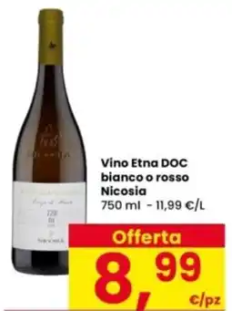 Interspar Vino Etna DOC bianco o rosso Nicosia offerta
