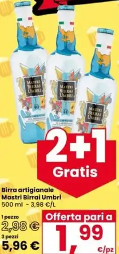 Interspar Birra artigianale Mastri Birrai Umbri offerta