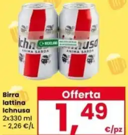 Interspar Birra lattina Ichnusa offerta