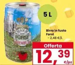 Interspar Birra in fusto Forst offerta