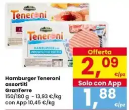 Interspar Hamburger Teneroni assortiti GranTerre offerta