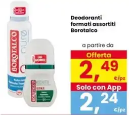 Interspar Deodoranti formati assortiti Borotalco offerta