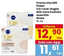 Interspar Crema viso Q10 Power 3 in 1 Anti-Rughe Skin Care Cushion assortita Nivea offerta