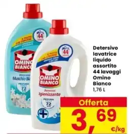 Interspar Detersivo lavatrice liquido assortito 44 lavaggi Omino Bianco offerta