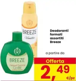 Interspar Deodoranti formati assortiti Breeze offerta