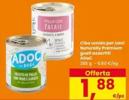 Interspar Cibo umido per cani Naturally Premium gusti assortiti ADOC offerta