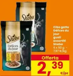 Interspar Cibo gatto Délices du jour gusti assortiti Sheba offerta