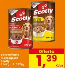Interspar Bocconi cane manzo/pollo Scotty offerta