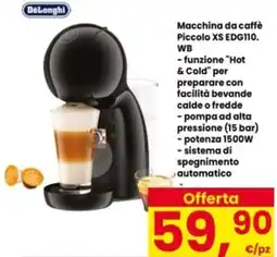 Interspar Macchina da caffè Piccolo XS EDG110. WB offerta