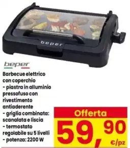 Interspar Barbecue elettrico con coperchio offerta