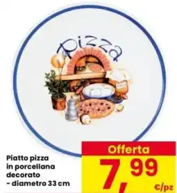 Interspar Piatto pizza in porcellana decorato offerta