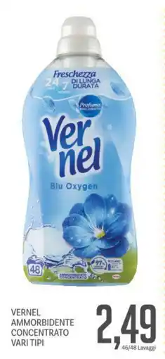 Supermercati Piccolo Vernel ammorbidente concentrato vari tipi offerta