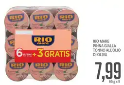 Supermercati Piccolo Rio mare pinna gialla tonno all'olio di oliva offerta