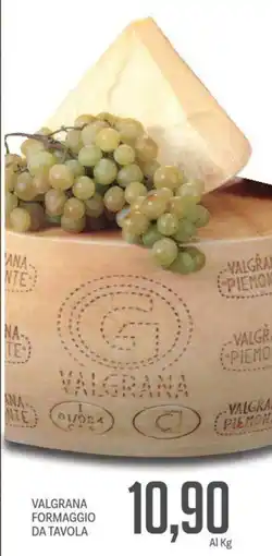 Supermercati Piccolo Valgra piemon da tavola offerta