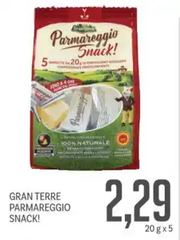 Supermercati Piccolo Gran terre parmareggio snack! offerta