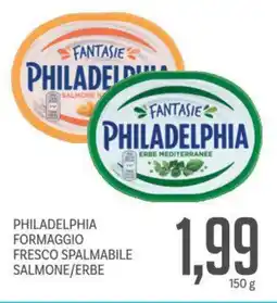 Supermercati Piccolo Philadelphia formaggio fresco spalmabile salmone/erbe offerta