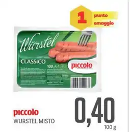 Supermercati Piccolo piccolo WURSTEL MISTO offerta