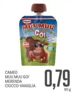 Supermercati Piccolo Cameo muu muu go! merenda ciocco-vaniglia offerta