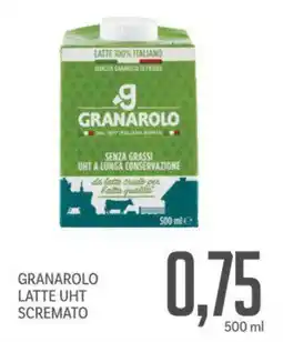 Supermercati Piccolo Granarolo latte uht scremato offerta