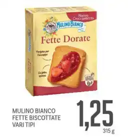Supermercati Piccolo Mulino bianco fette biscottate vari tipi offerta