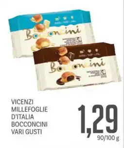 Supermercati Piccolo Vicenzi millefoglie d'italia bocconcini vari gusti offerta