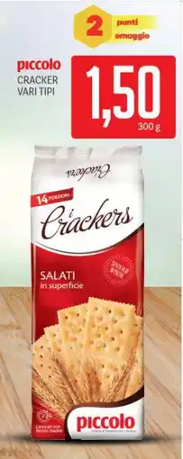 Supermercati Piccolo Piccolo cracker vari tipi offerta