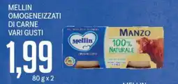 Supermercati Piccolo Mellin omogeneizzati di carne vari gusti offerta